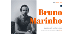 Desktop Screenshot of brunomarinho.com